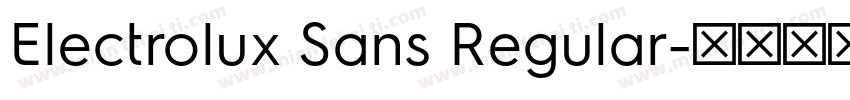 Electrolux Sans Regular字体转换